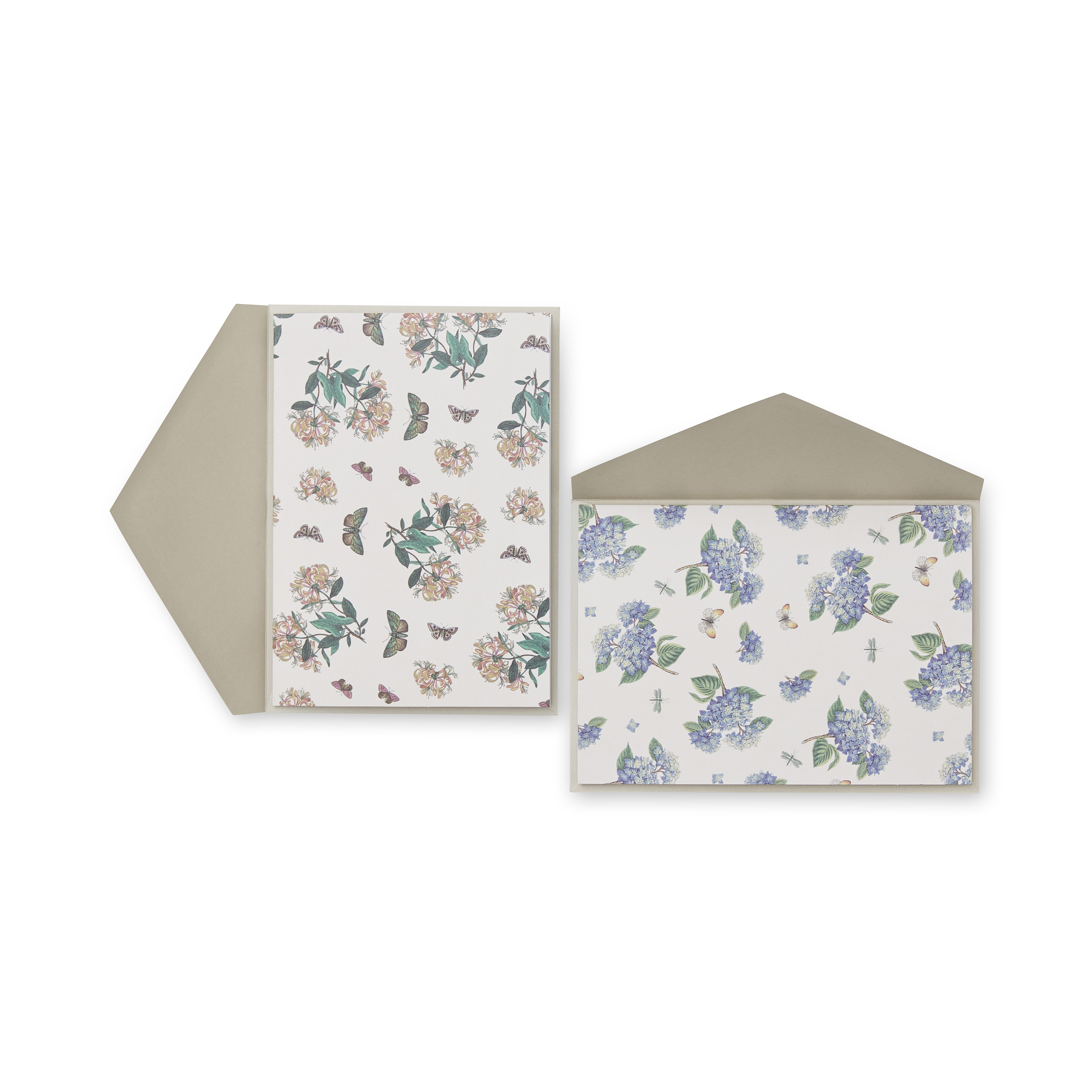 Botanic Garden Honeysuckle & Hydrangea Notecards, 10 ct image number null